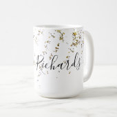 白15オズコンボマグカップ彼女の名前とグリッター コーヒーマグカップ (正面右)