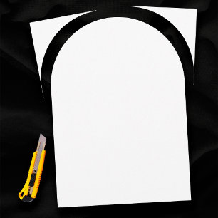 白18 x 24インチアーチ型テンプレート空白の結婚の ポスター