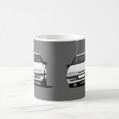 白2つのイメージのCitroën XM每の コーヒーマグカップ (中央)