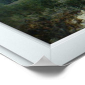 白3ペインウィンドウ錯視国と山 ポスター (角)