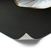 白3D花 ポスター (角)