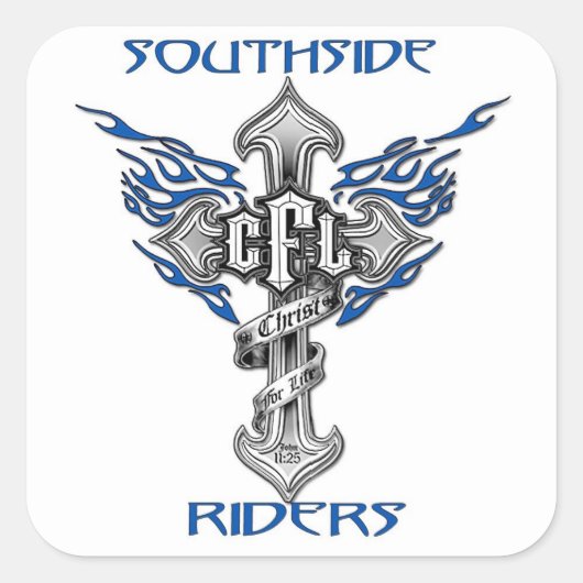 白3x3正方形ステッカー スクエアシール (正面)