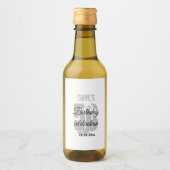 白50歳パーソナライズされたの誕生日パーティーが好き ワインラベル (正面)