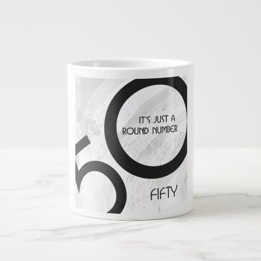 白500年の誕生日 ジャンボコーヒーマグカップ (正面)