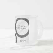 白500年の誕生日 フロストグラスマグカップ (正面右)