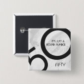 白500年の誕生日 缶バッジ (正面&裏面)