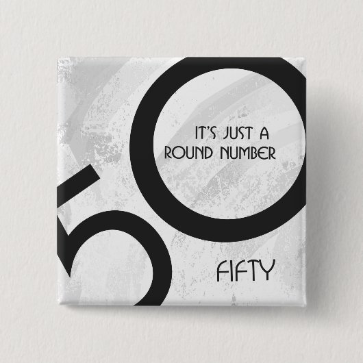 白500年の誕生日 缶バッジ (正面)