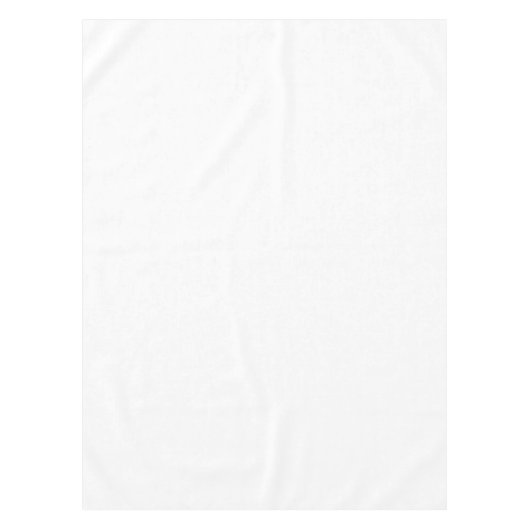 白52インチx 70インチ空白の結婚の標準 テーブルクロス (正面)