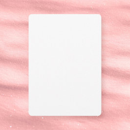 白5" x 7"半光沢、丸め赤ちゃん空白のシャワー 招待状