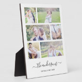 白6枚フォトコラージュ名書道 フォトプラーク (側面)