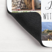 白7枚のフォトコラージュ | Loving Life with You マウスパッド (コーナー)