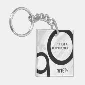 白900年の誕生日 キーホルダー (正面左)