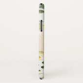 白|の水彩画の花柄パターンの喜び Case-Mate iPhoneケース (裏面/右)