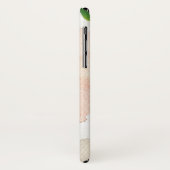 白|の水彩画の花柄パターンの喜び Case-Mate iPhoneケース (裏面/左)