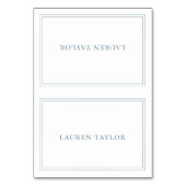 白(ほこりっぽい青い表モダン示カード付き) テーブルナンバー (正面)