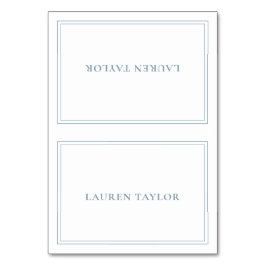 白(ほこりっぽい青い表モダン示カード付き) テーブルナンバー