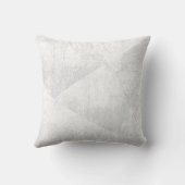 白/グレーのジオメトミニマルリックインクテクスチャ クッション (裏面)