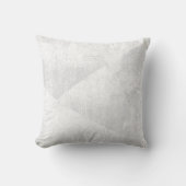 白/グレーのジオメトミニマルリックインクテクスチャ クッション (正面)