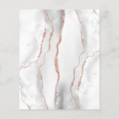 白 グレー ローズゴールド アゲート ダーク ウェディング (裏面)