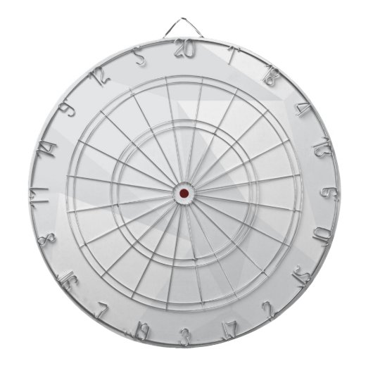 白、シンプル、モダン、都市、クールで、粋なパターン ダーツボード (正面)
