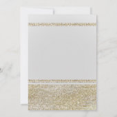 白&スパーキングゴールド グラムチックパーティー招待状 招待状 (裏面)