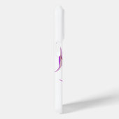 白(パーソナライズされたピンク3D Chrome) Case-Mate iPhoneケース (裏面 / 右)