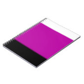 白、ピンク、黒グラデーション ノートブック (左側)