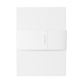 白（プレーン） | シンプルミニマ結婚リスト 招待状ベリーバンド (裏面例)