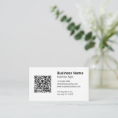 白（プレーン） 名刺 (スタンド正面)