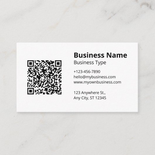 白（プレーン） 名刺 (正面)