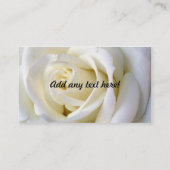 白、プロフィールカードは上がりました 名刺 (裏面)