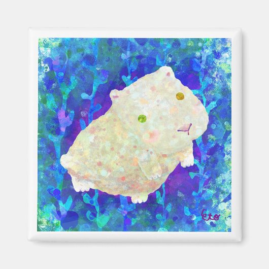 白 マグネット (正面)