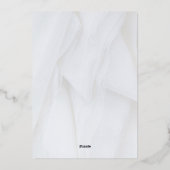 白/ローズゴールド箔　テーブルNo.1 箔招待状 (裏面)