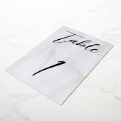 白/ローズゴールド箔　テーブルNo.1 箔招待状 (回転した状態)