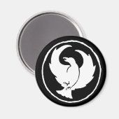 白、丸または四角のクラウドフット磁石 マグネット (正面/裏面)