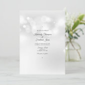 白《写真》ぼけ味結婚ズ 招待状 (スタンド正面)