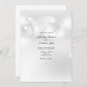 白《写真》ぼけ味結婚ズ 招待状 (正面/裏面)