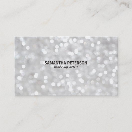 白《写真》ぼけ味 名刺 (正面)