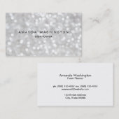 白《写真》ぼけ味 名刺 (正面/裏面)