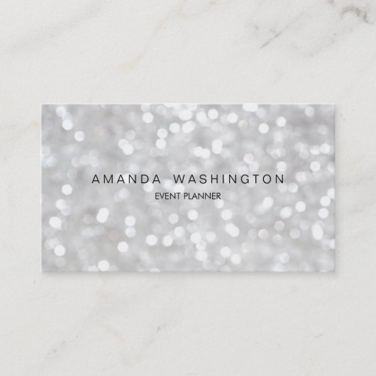 白《写真》ぼけ味 名刺 (正面)