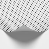 白（小さな黒い斑点） ラッピングペーパー (角)