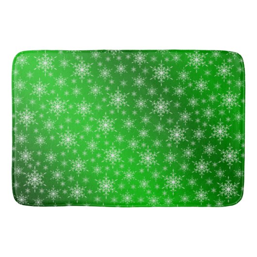 白，星，星，クリスマス+サンプル，色， バスマット (正面)