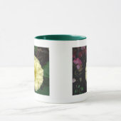 白《植物》百日草 マグカップ (中央)