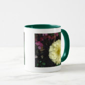 白《植物》百日草 マグカップ (正面右)