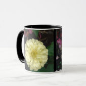 白《植物》百日草 マグカップ (正面左)