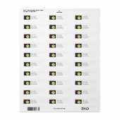 白《植物》百日草 ラベル (フルシート)