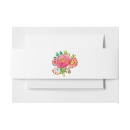 白(水カラフル色あり) 招待状ベリーバンド