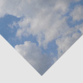 白/灰色の雲と青い空のティッシュペーパー 薄葉紙 (詳細)