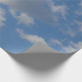 白/灰色の雲と青い空のラッピング紙 ラッピングペーパー (角)