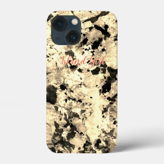 白、灰色、黒の花崗岩 Case-Mate iPhoneケース (裏面)